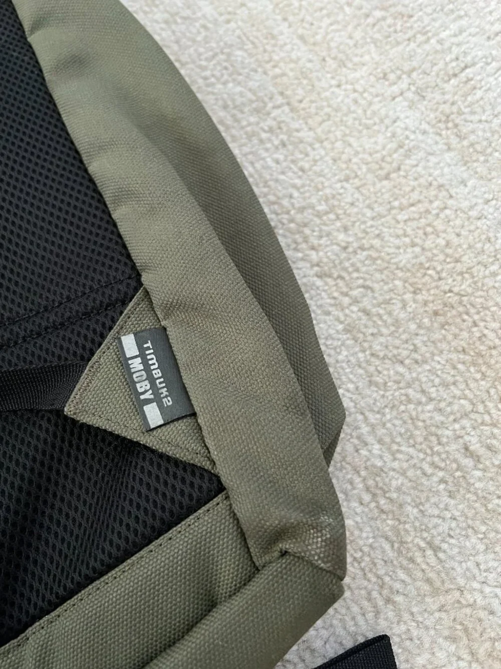 Timbuk2 Moby Laptop Backpack Olive Green Canvas Commuter Daypack School